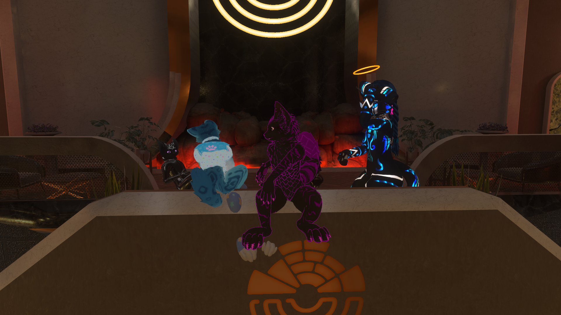 On their perch