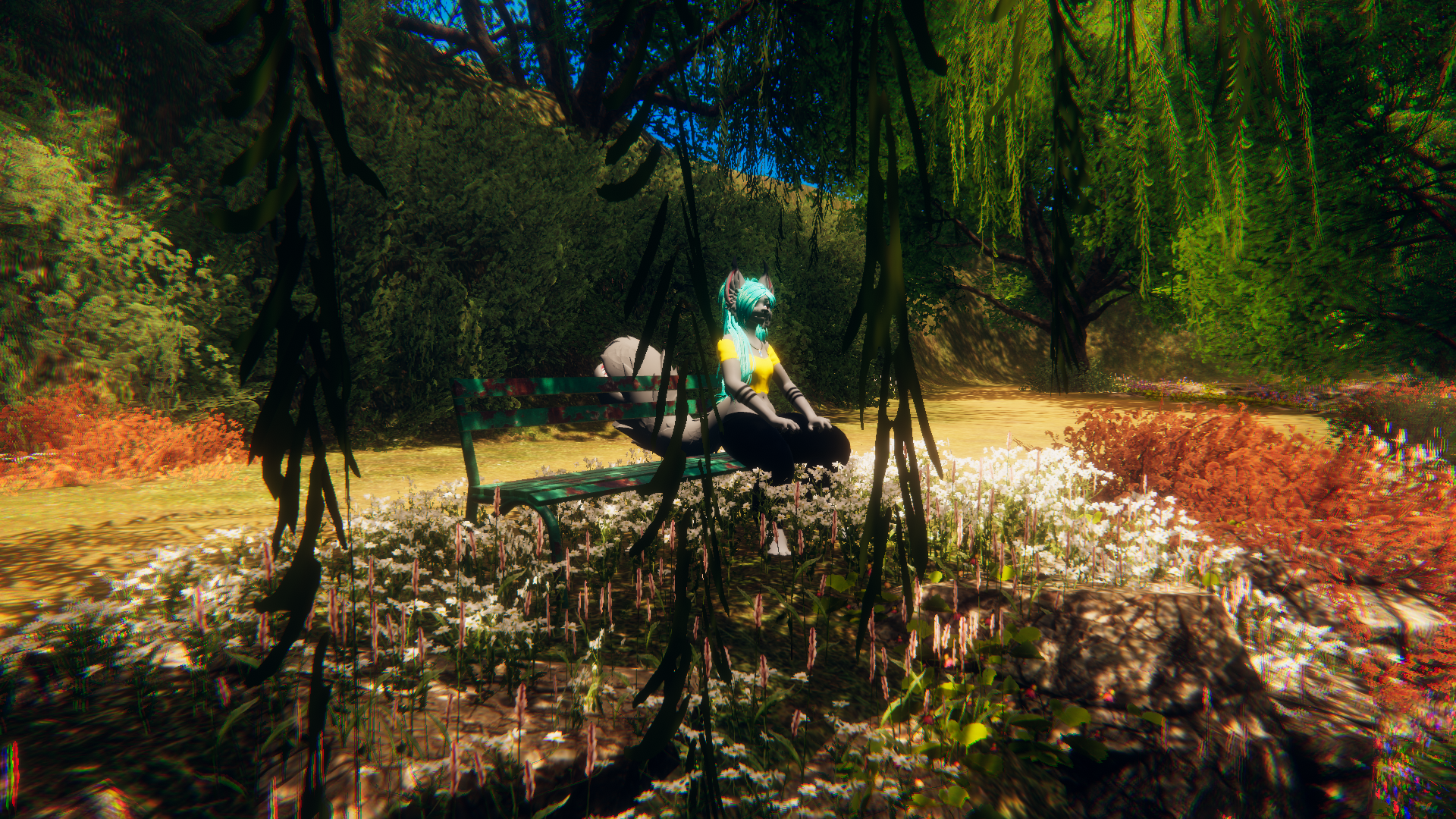 A moment alone on the bench