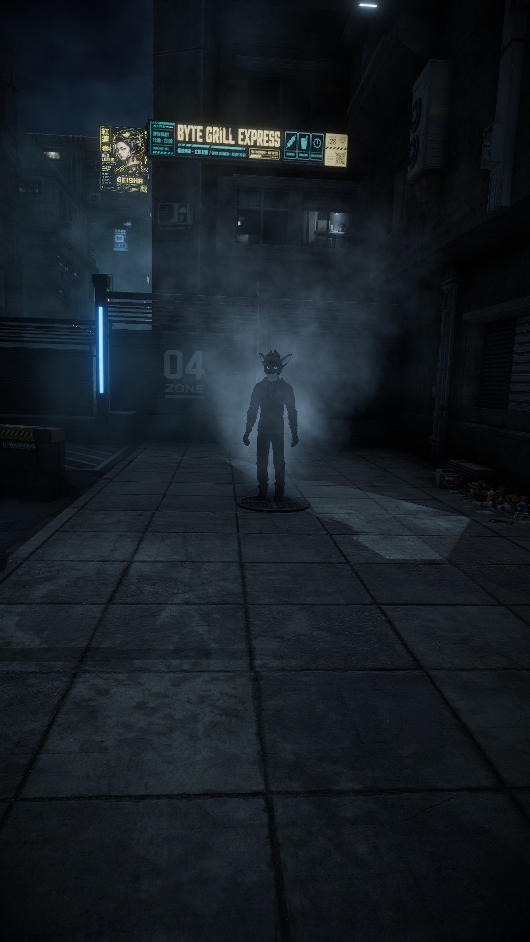 La creature of the steam
