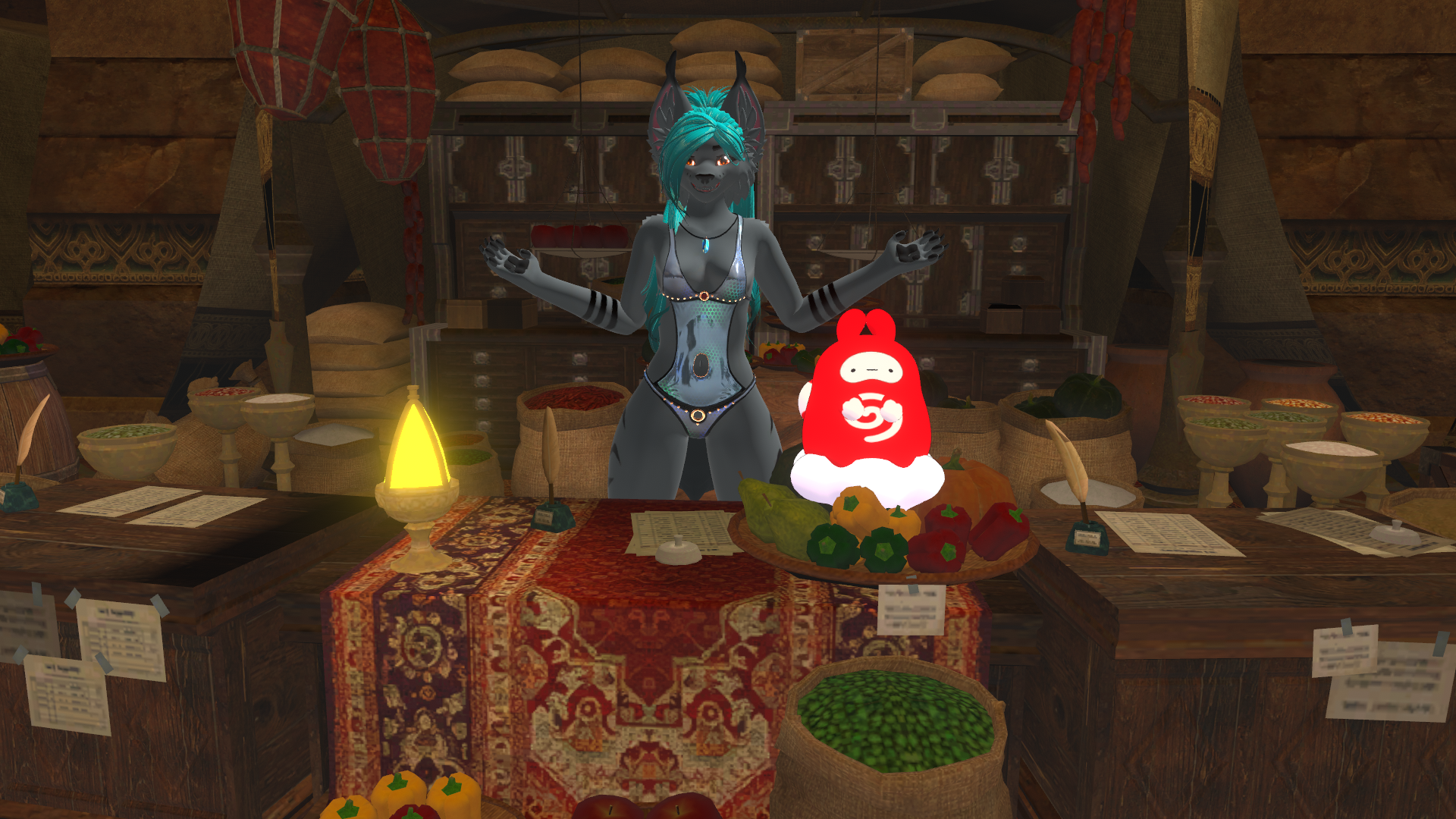 We have wares (and not too many clothes) if you have coin