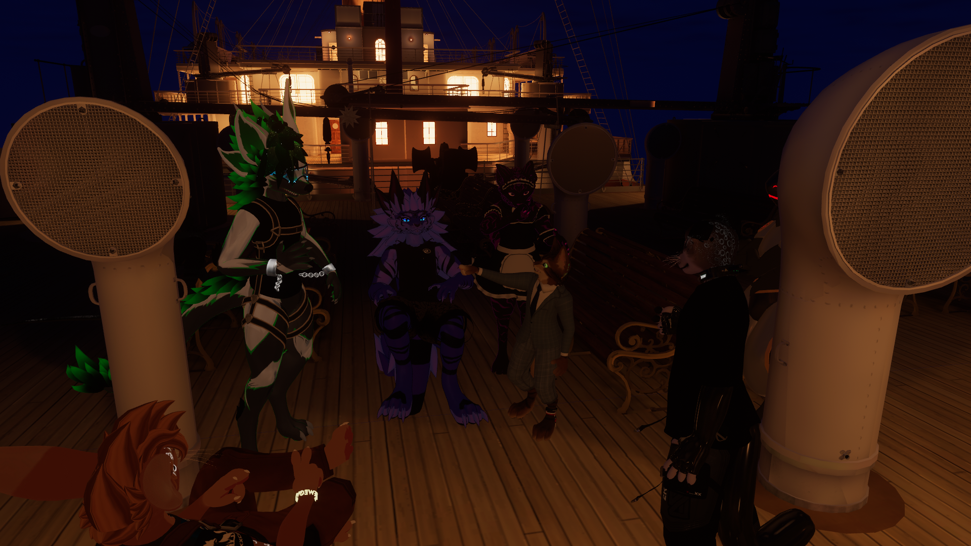 Gathering on the Poop Deck