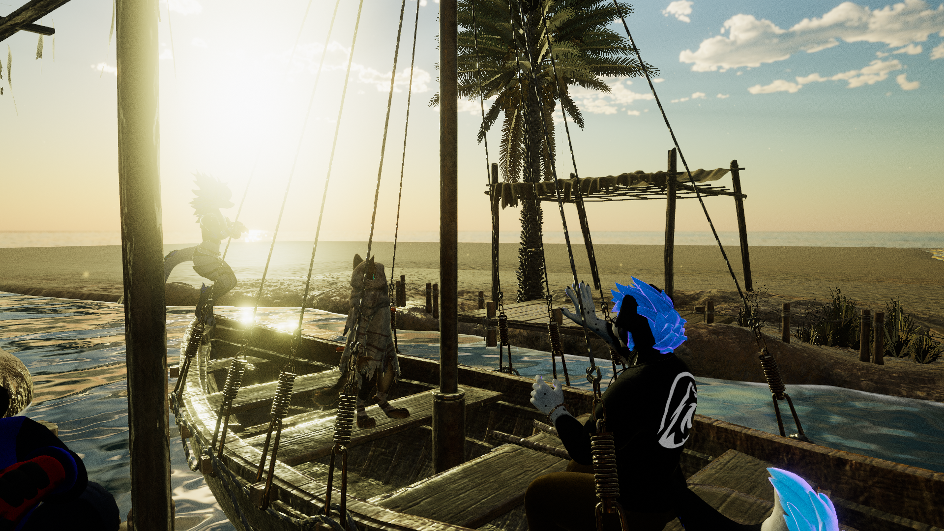 Desert kitty still needs his boat