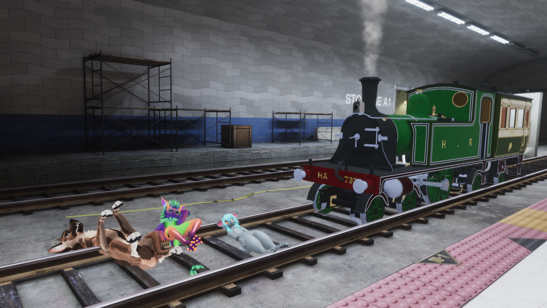Here comes the choo choo train