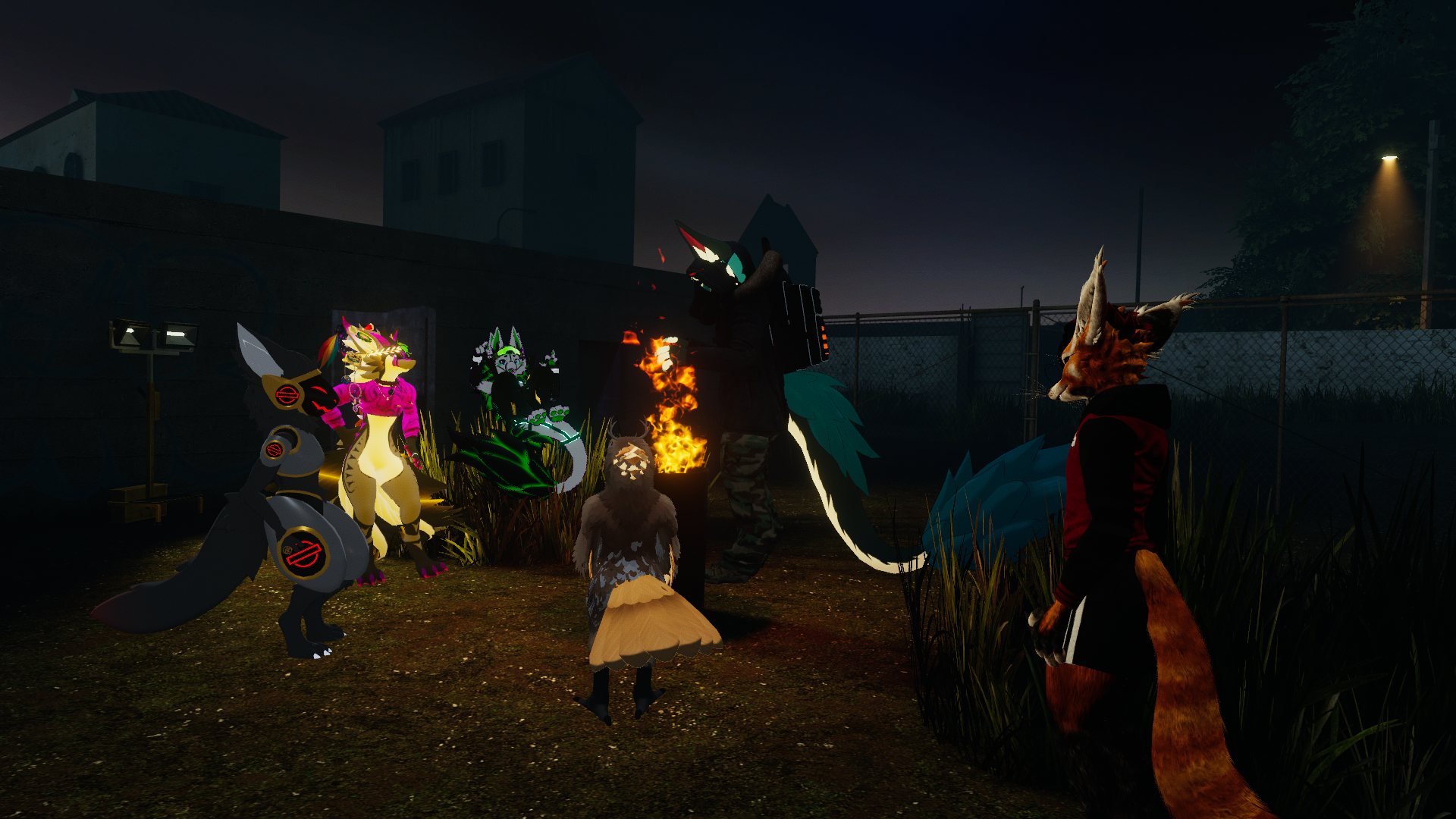 An outdoors gathering